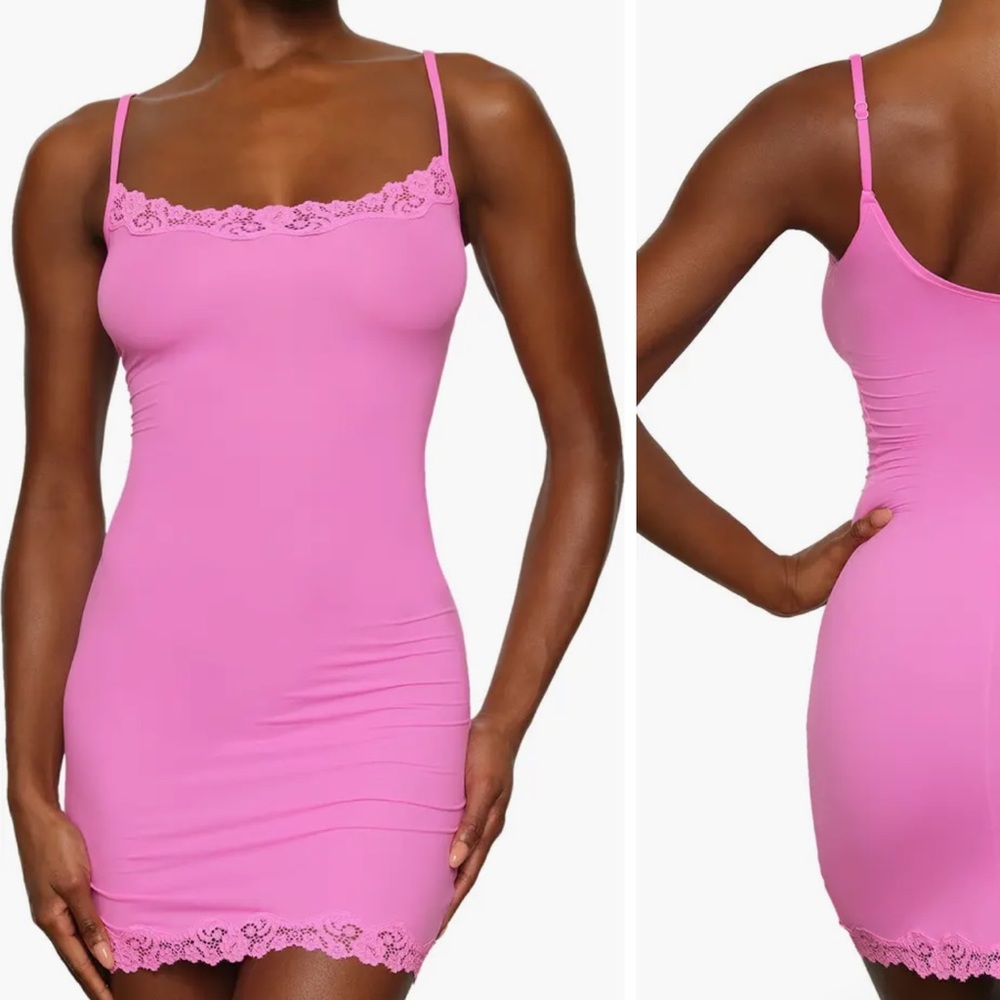 Skims Lace Fits Everybody Slip Dress